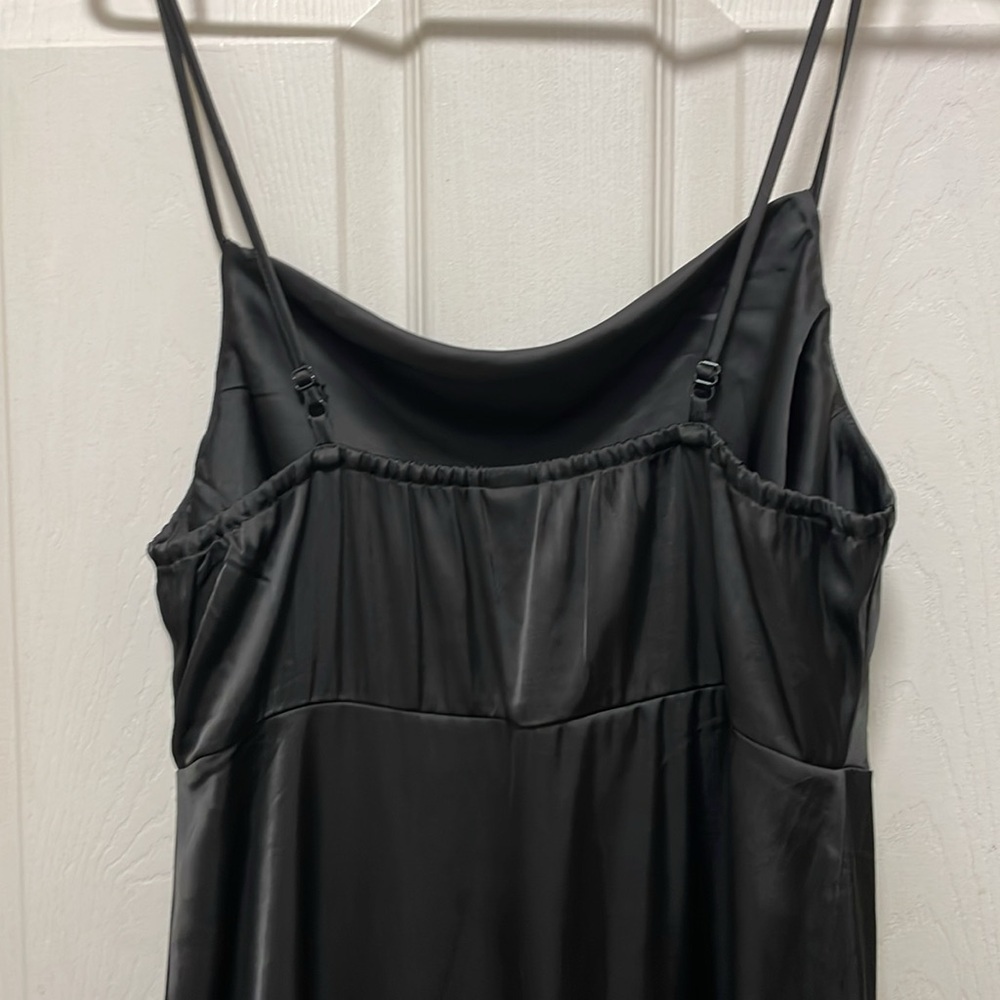 Old Navy | Black | Cowl Neck | Spaghetti Strap | Satin | Slip Dress | Size S - Picture 7 of 17